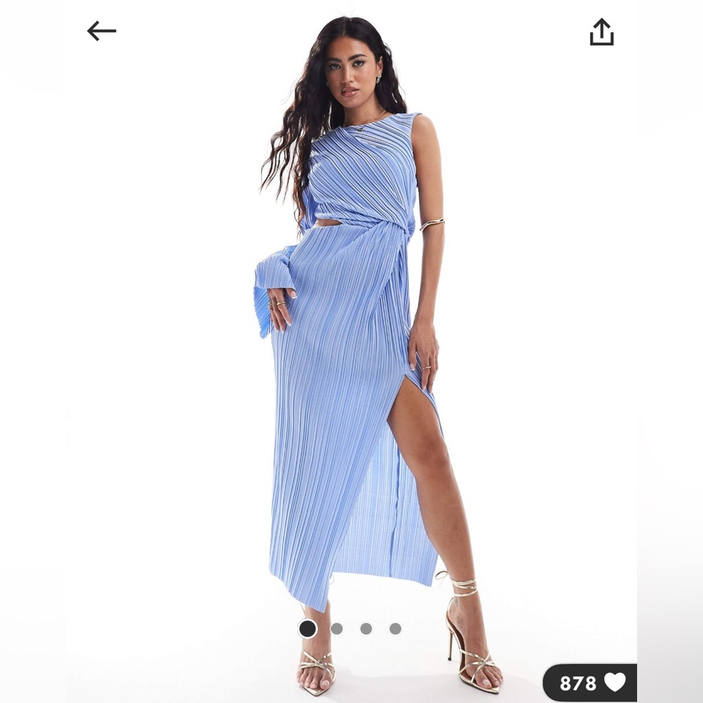 ASOS One-Sleeve Midi Dress